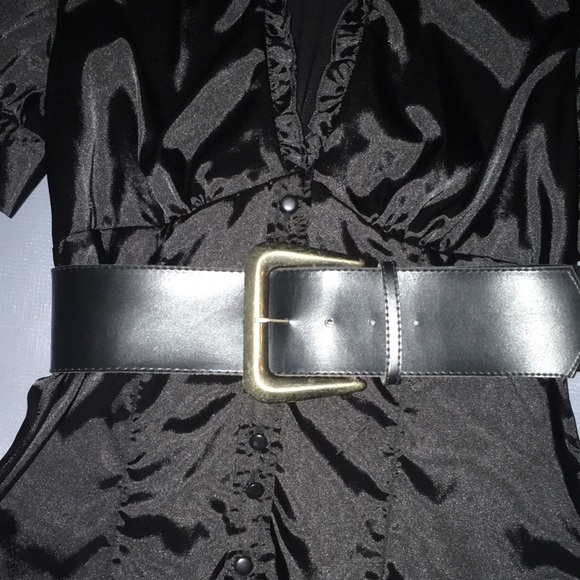 NEW without TAGS❣️Retro wide black belt- 1 - Picture 4 of 10